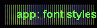 app: font styles